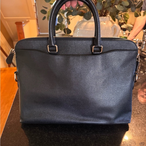 Coach Black Leather Laptop Bag - Picture 3 of 5